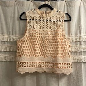 Kendal + Kylie sleeveless crop top, size large